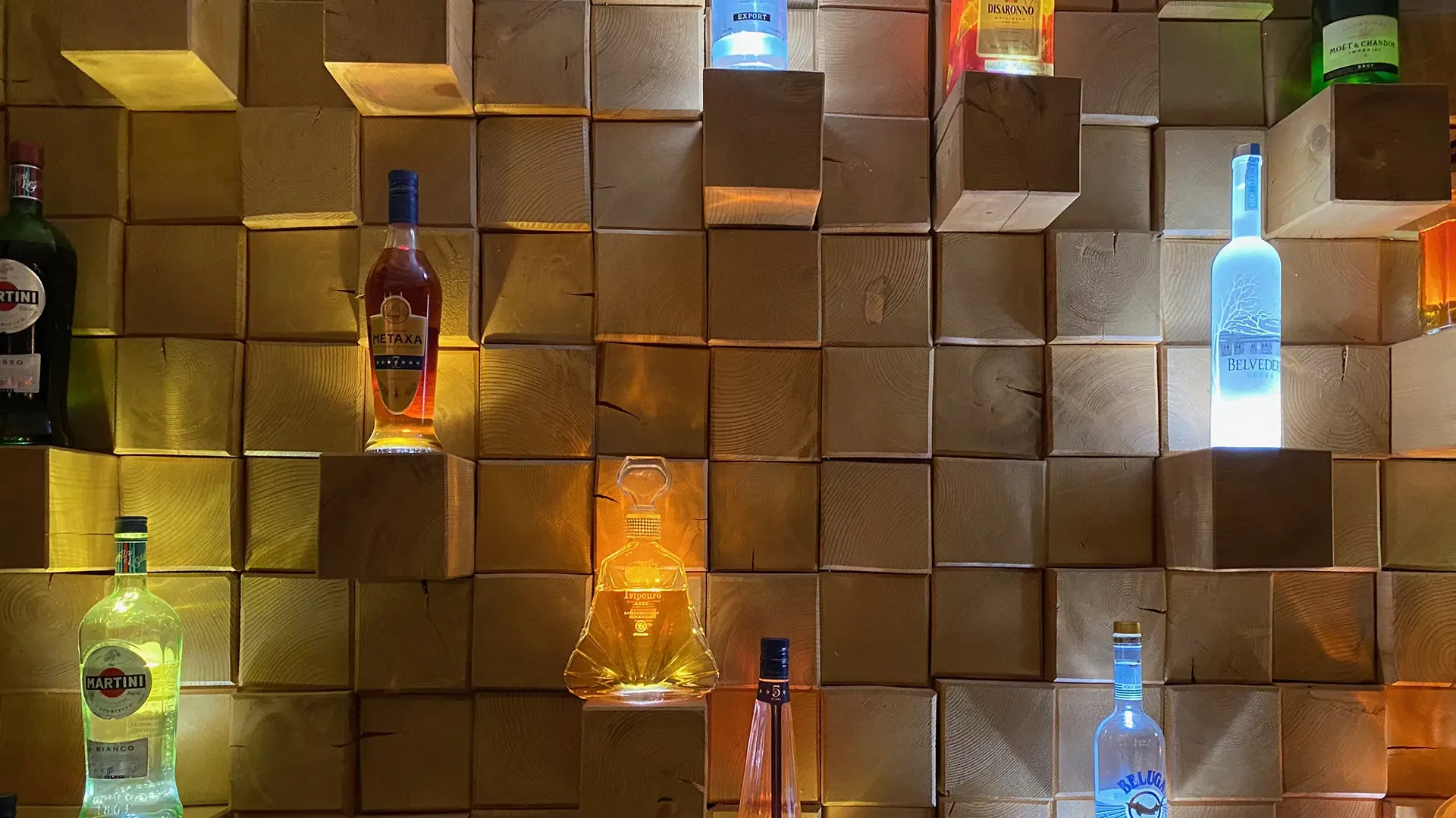 Panormos village bar area