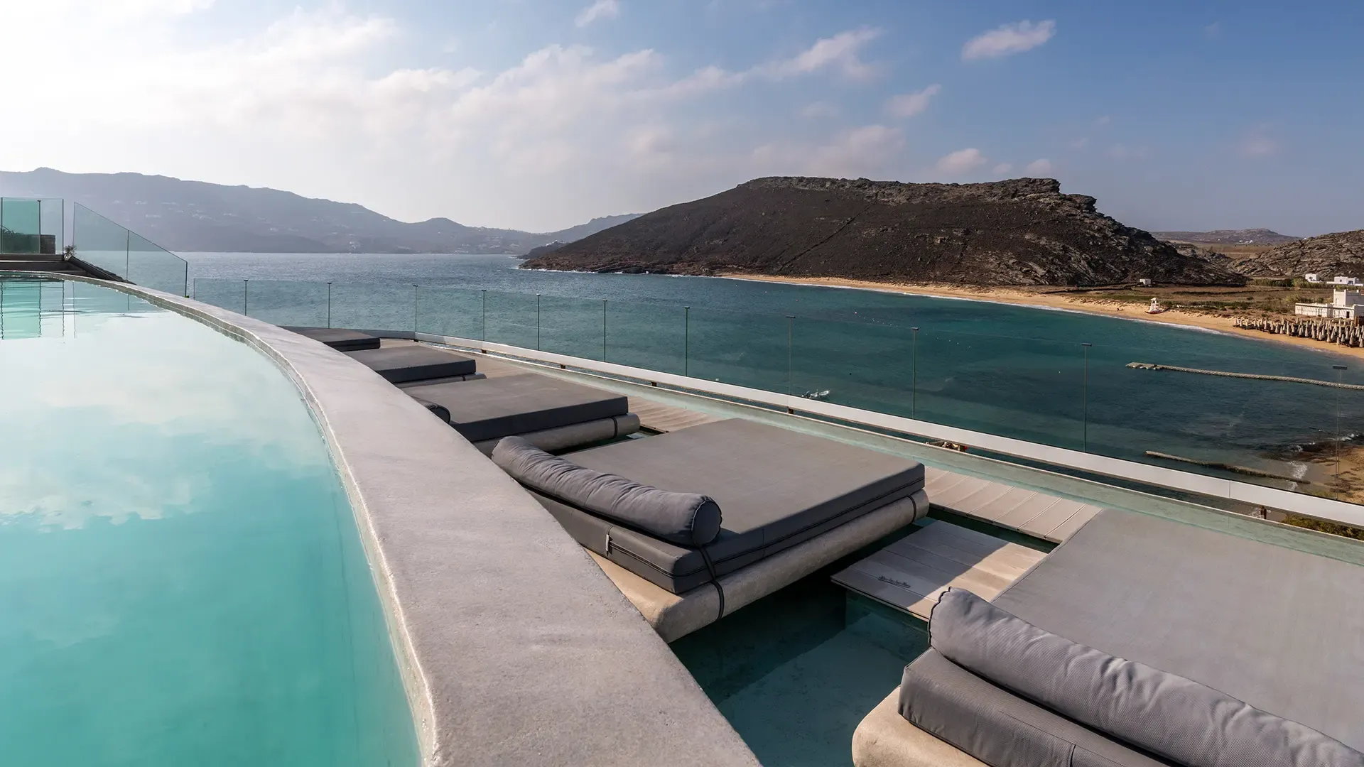 Panormos village pool area