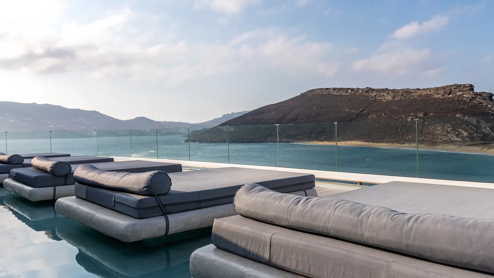 Panormos village pool area