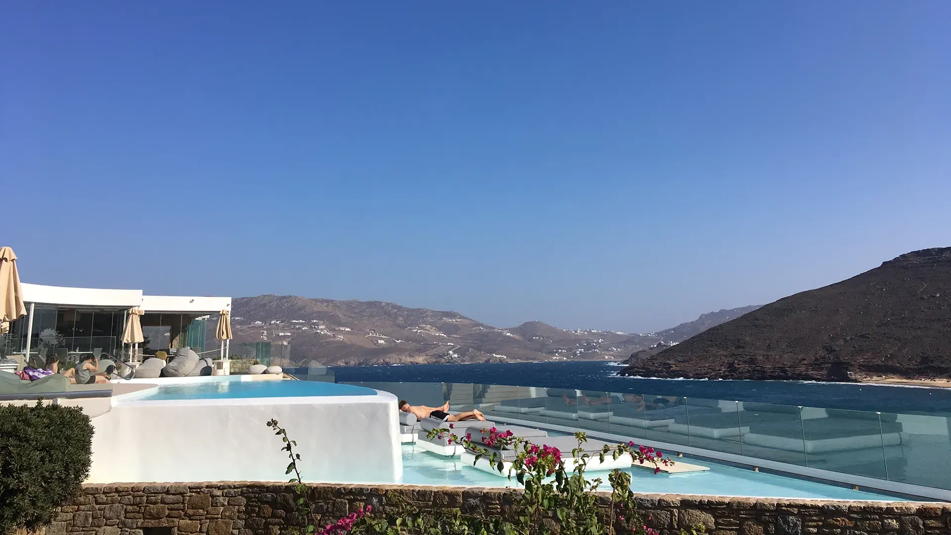 Panormos village pool area